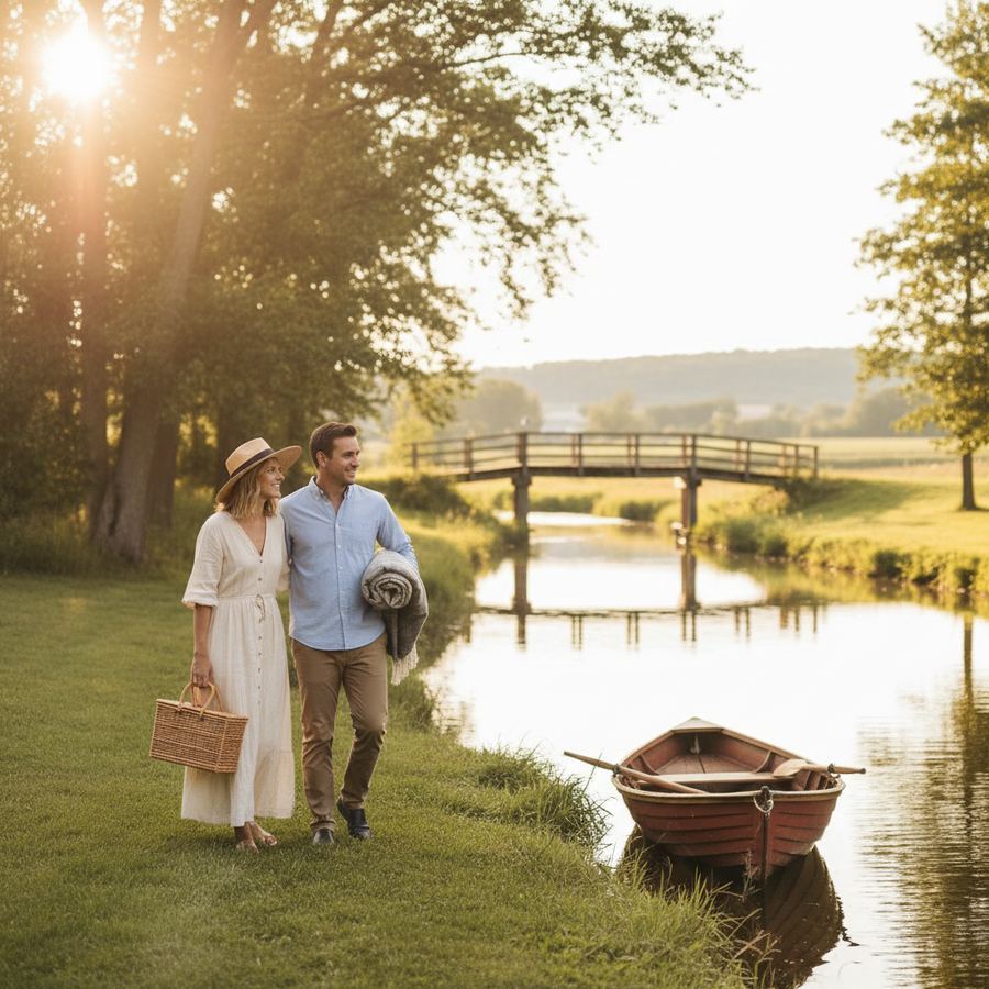 The Murray Canal at Carrying Place, connecting the Bay of Quinte to Lake Ontario